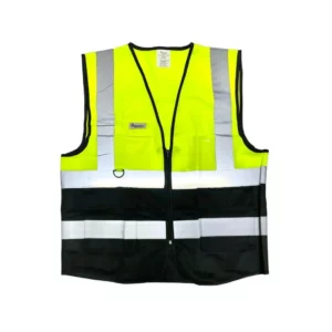 Safety Vest Yellow Black 3M Volta