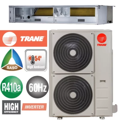 مكيف هواء مخفي 4-6 طن BTU_H H&C، عاكس من شركة Trane
