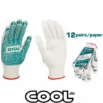 Knitted and PVC dots gloves TSP11102 Size_ 10 (XL)