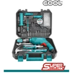 شنطه عده منزلي مع دريل كهربائي 115 قطعة توتال، 680 وات  THKTHP1152