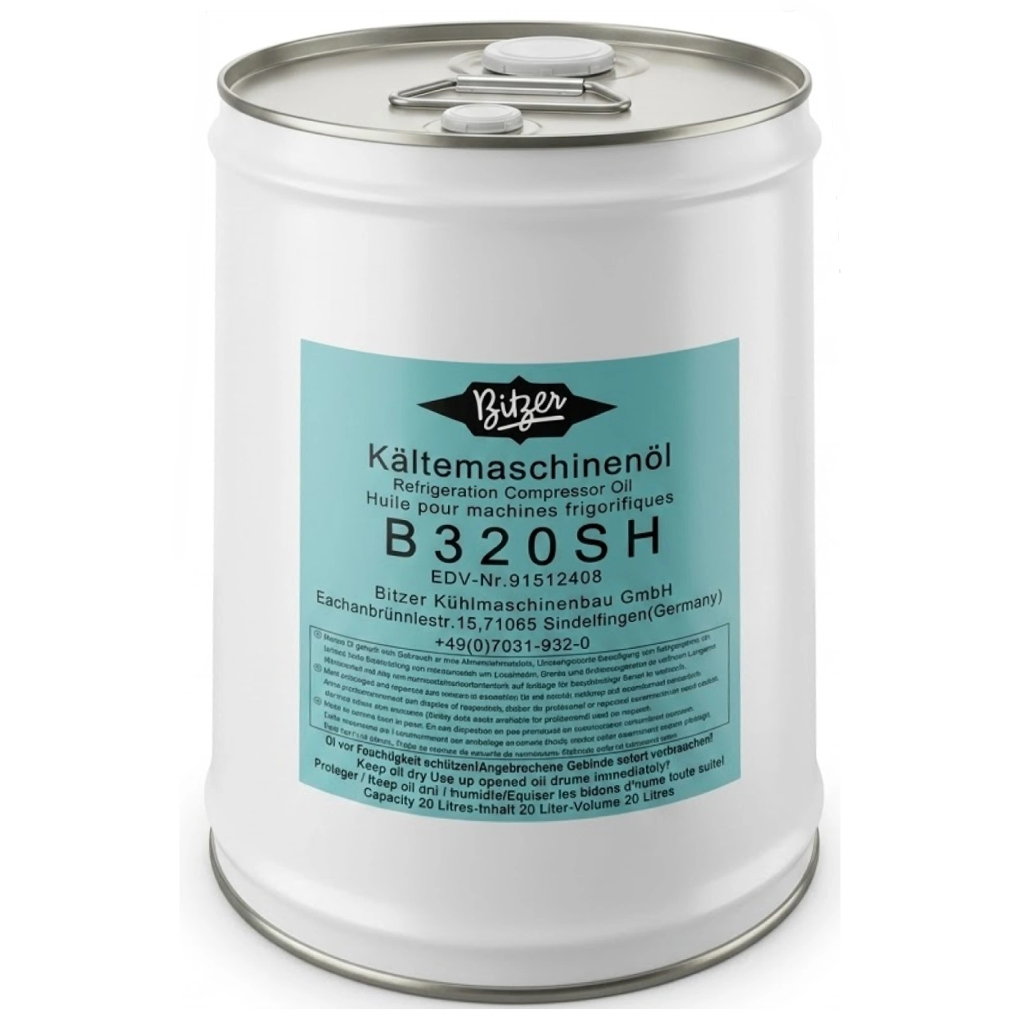 Bitzer Refrigeration Oil B320SH 20l can Bitzer Refrigeration Oil B320SH 20l can