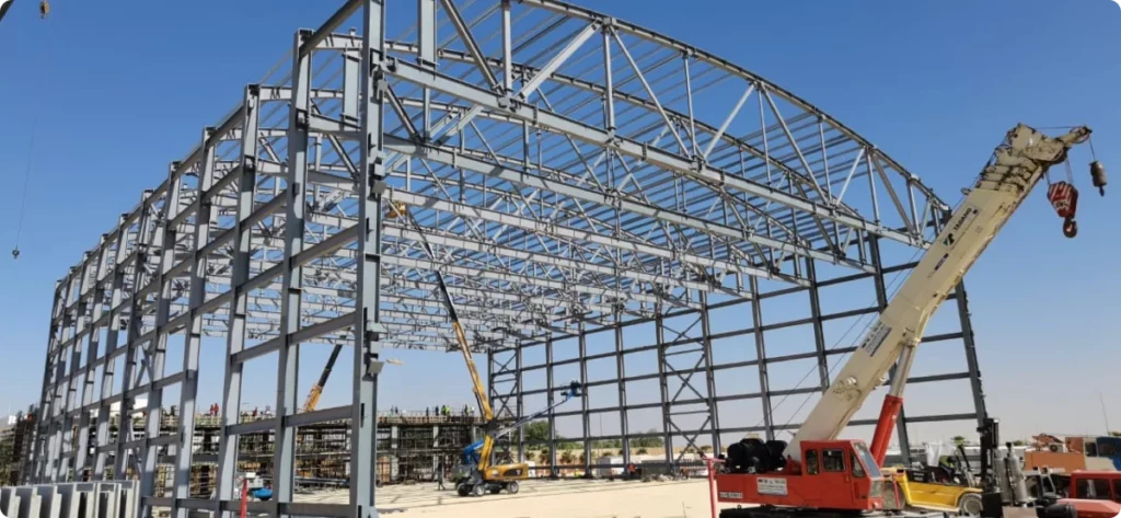 Installation of Steel Structure for Ware House