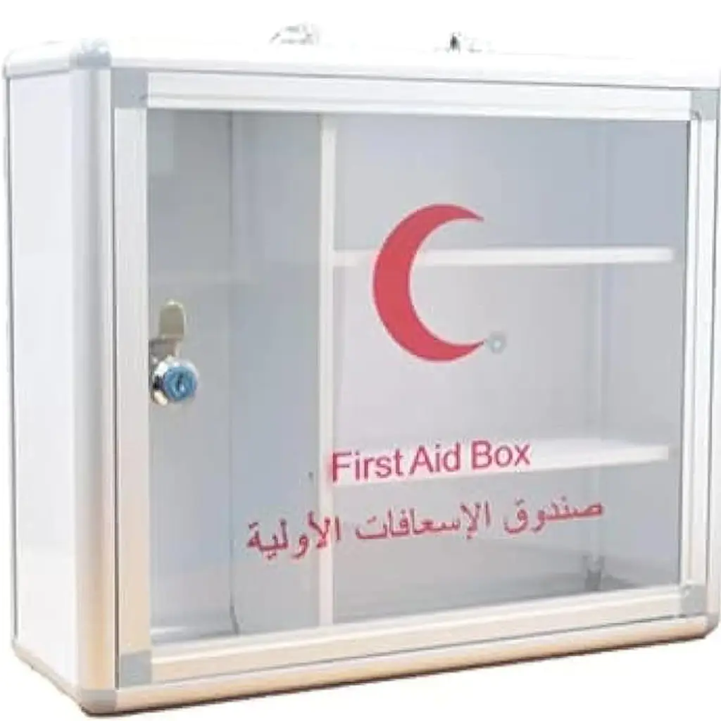 1st-Aid-Box.webp First Aid Cabinet Aluminium Medium - الصورة 1