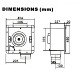 Ceiling Mount Type Centrifugal Fan CEF38MS Size:150mm - Image 2