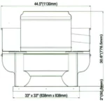 Centrifugal Roof Exhaust Fan Motor HP Belt RUB-20BS-C - Image 4