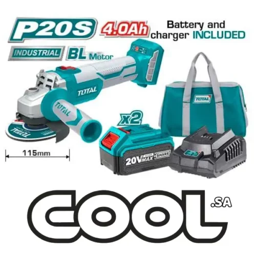 Total cordless Angle Grinder 20V TAGLI11522