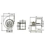 UHF Centrifugal Fan 3.2A 3KW CFM 5823 RPM:1720 - Image 2