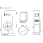 Centrifugal Fan UHFB 7E 11kw RPM:660 CFM:15000 - Image 3