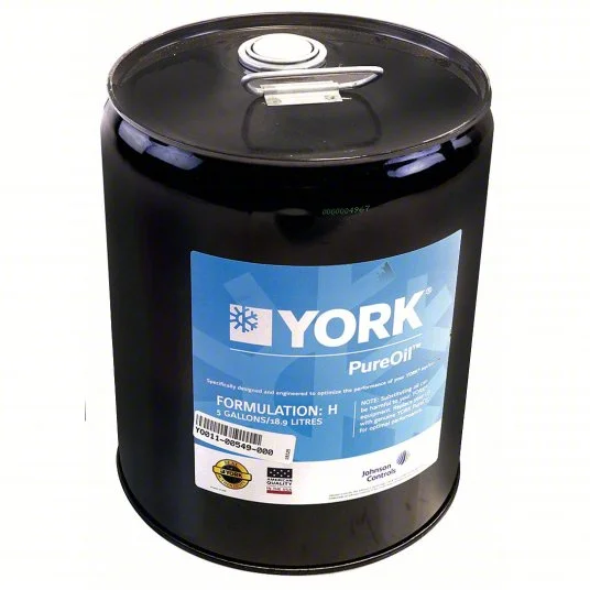 York-H-Oil.webp York Refrigeration Oil H (18.9L Can) - Image 1
