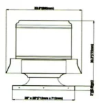 ⁦RDB Downblast Roof Exhaust Fan RDB-18BS-C⁩ - الصورة ⁦3⁩