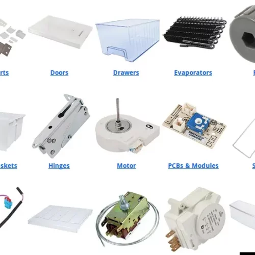 Refrigerator spare parts in Saudi Arabia - compressors, thermostats, door gaskets, door locks, fan motors and ice makers