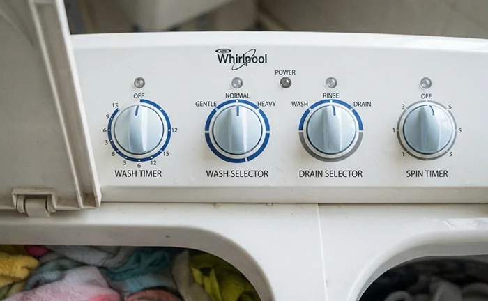 twin tub control panel with wash timer